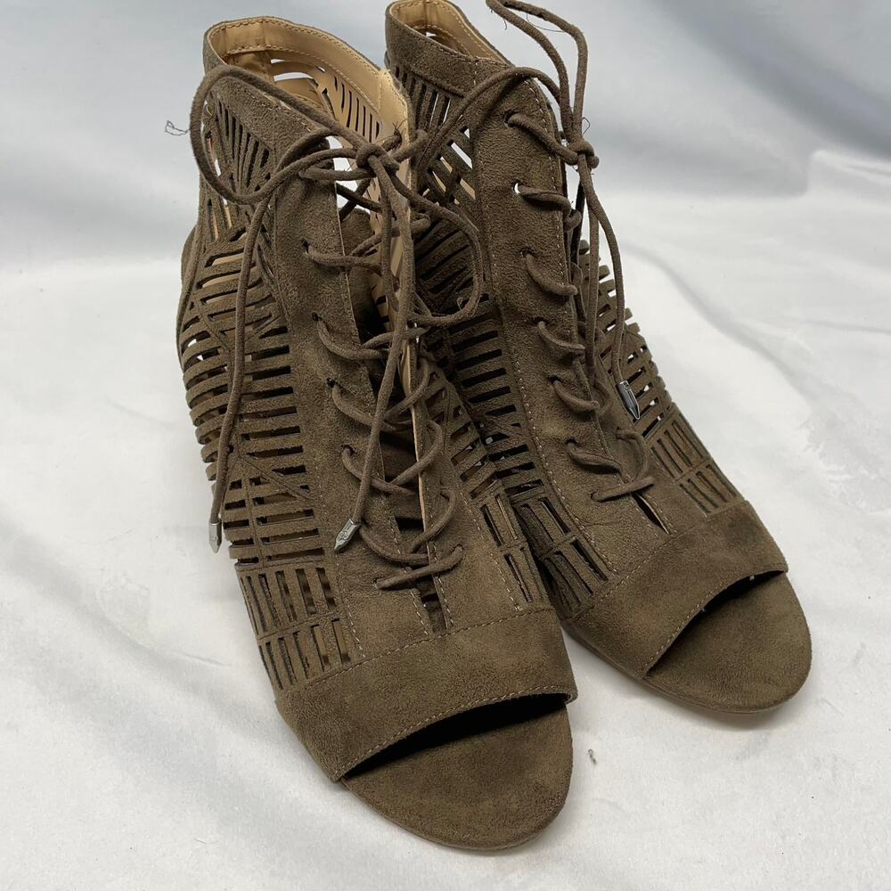 Sam Edelman Block Heel Open Toe Bootie With Laser… - image 6